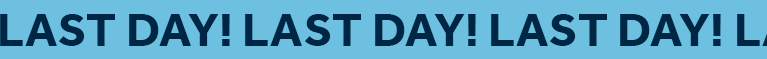 Last day for up to 75% off deals!