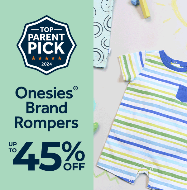 Onesies® Brand Rompers up to 45% off - Top Parents Pick
