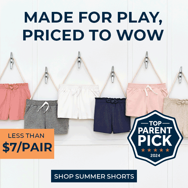 Comfy Baby and Toddler Shorts for the Summer less than $7 a pair