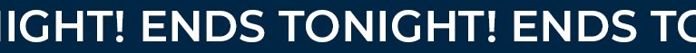 Frenzy Sale Ends Tonight