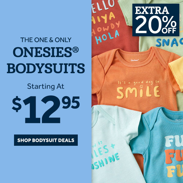 The One and Only Onesies® Bodysuits Starting at $12.95