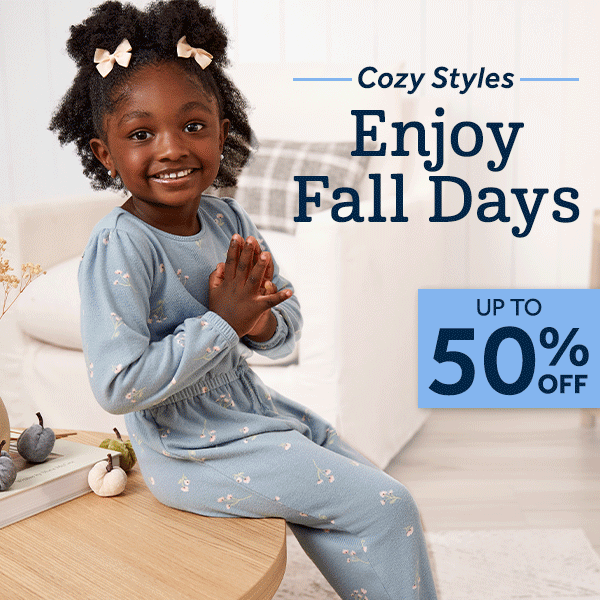 Cozy Styles up to 50% off to Enjoy Fall Days 