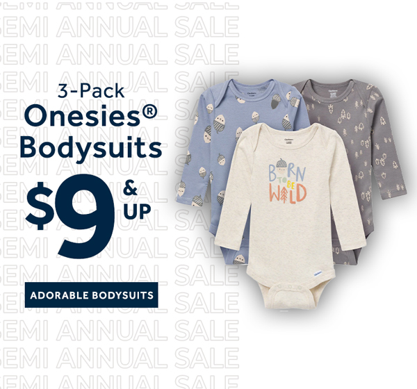 3-Pack Onesies® Bodysuits $9 and up