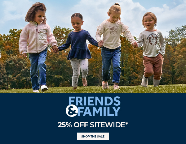 Final Hours of our Friends & Family Sale Extra 25% off Sitewide