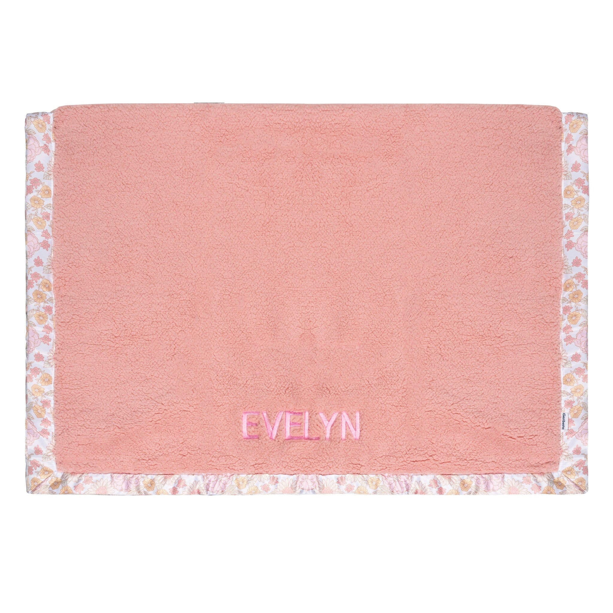 Retro Floral Plush Blanket