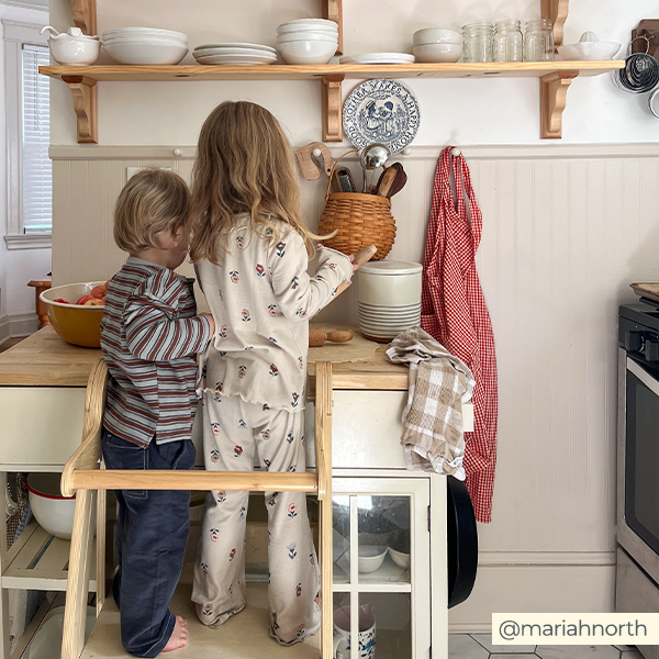 @mariahnorth lil boy and girl cozy at home