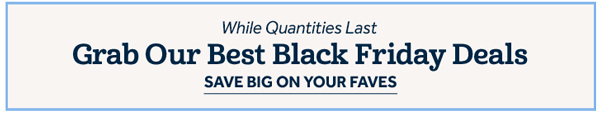 Grab Our Best Black Friday Deals (While they last) - save big on your faves