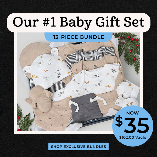 Our #1 Baby Gift Set - 13-Piece Bundle Now $35 ($102 value)