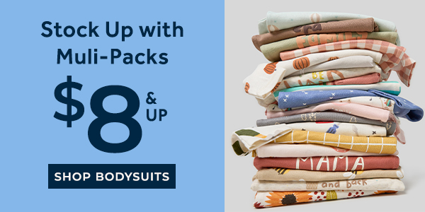 Stock up with Multi-Pack Onesies® Bodysuits