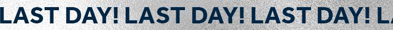 Last Day for The New Year Sale