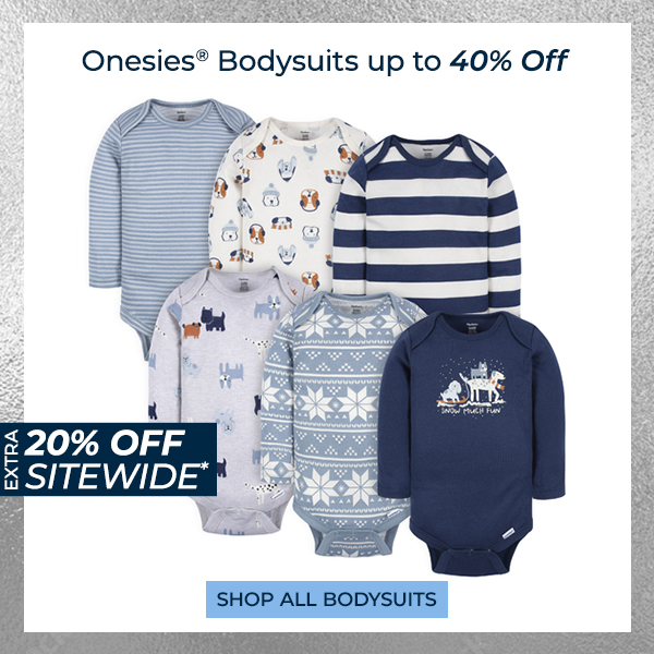 Onesies® Bodysuits up to 40% off + Extra 20% off