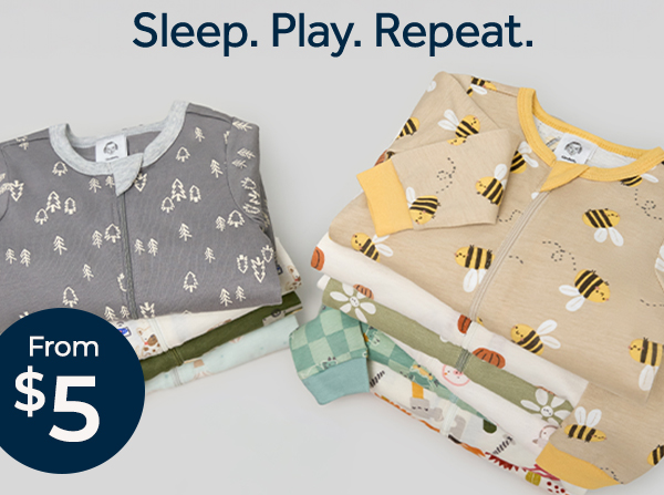 Sleep. Play. Repeat from $5