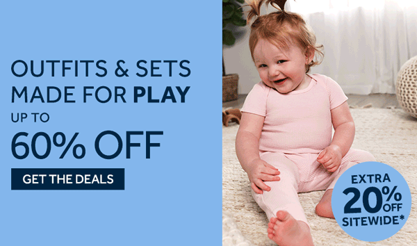 Outfits & Sets made for Play up to 60% off
