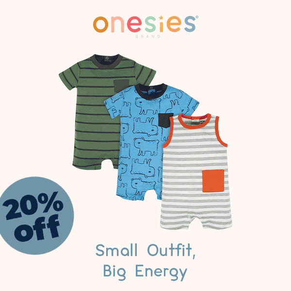 Onesies Brand Small Outfits, Big Energy 