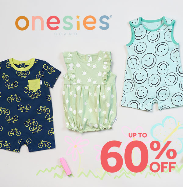 Up to 60% Off Onesies Brand for a limited time!