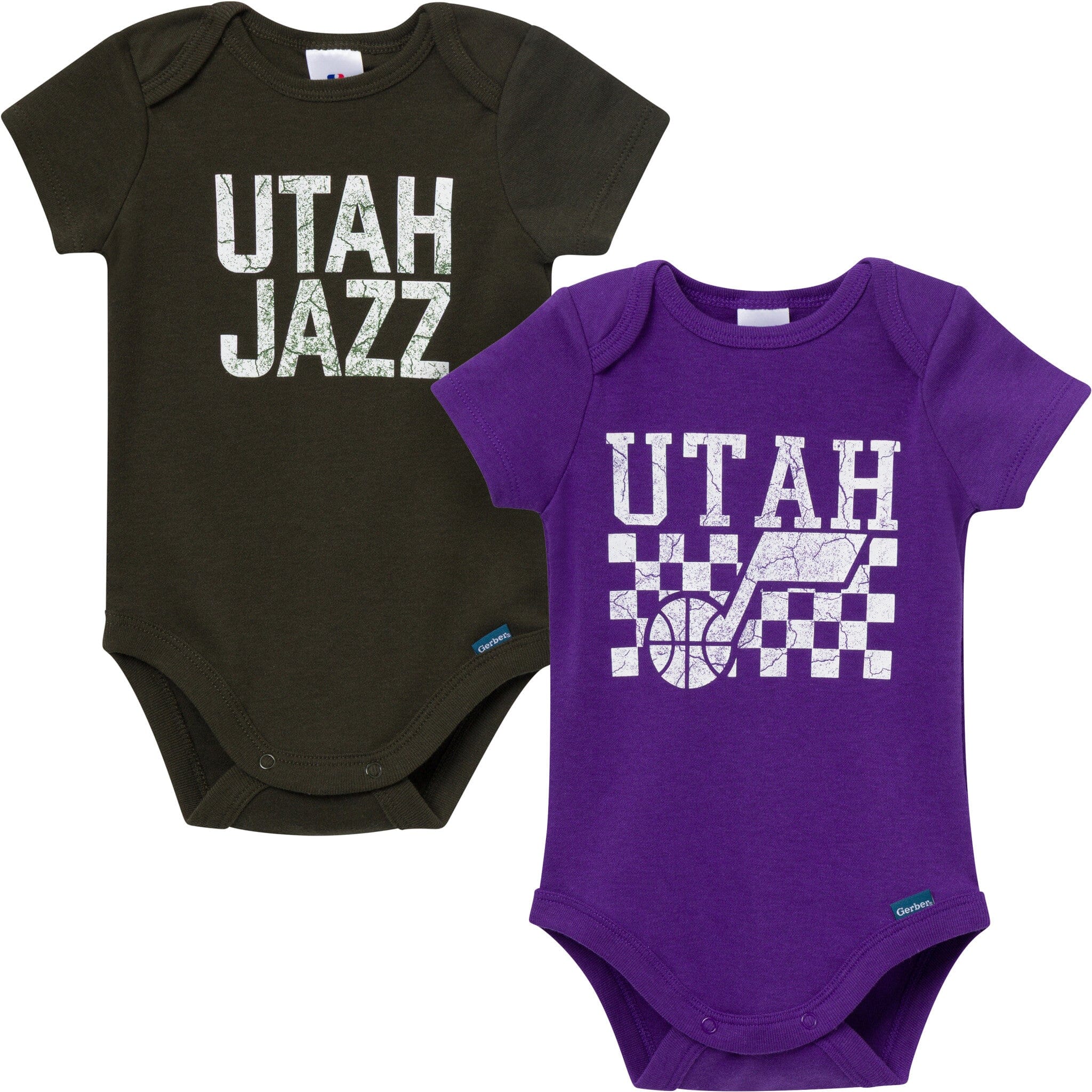 2-Pack Baby Neutral Utah Jazz Bodysuits
