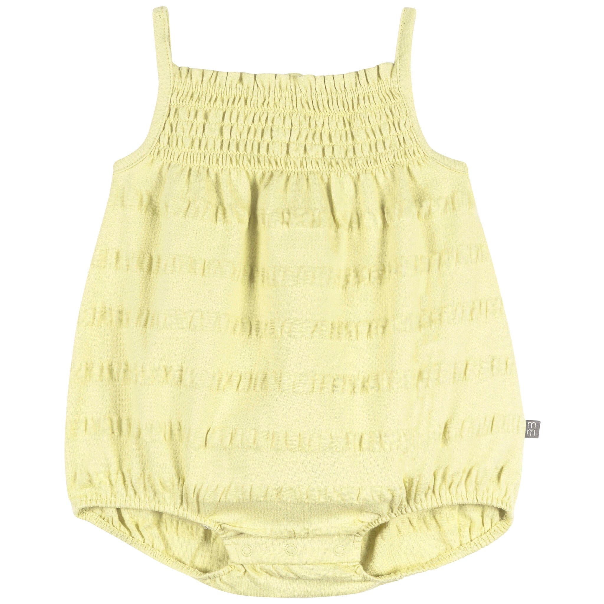 Baby Girls Light Yellow Bubble Romper