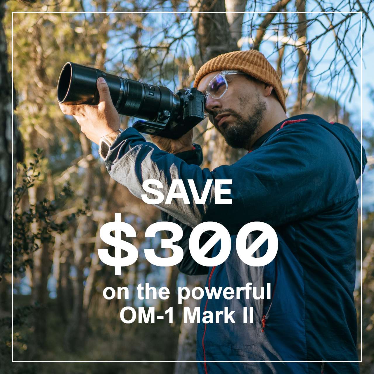 Save $300 on the powerful OM-1 Mark II