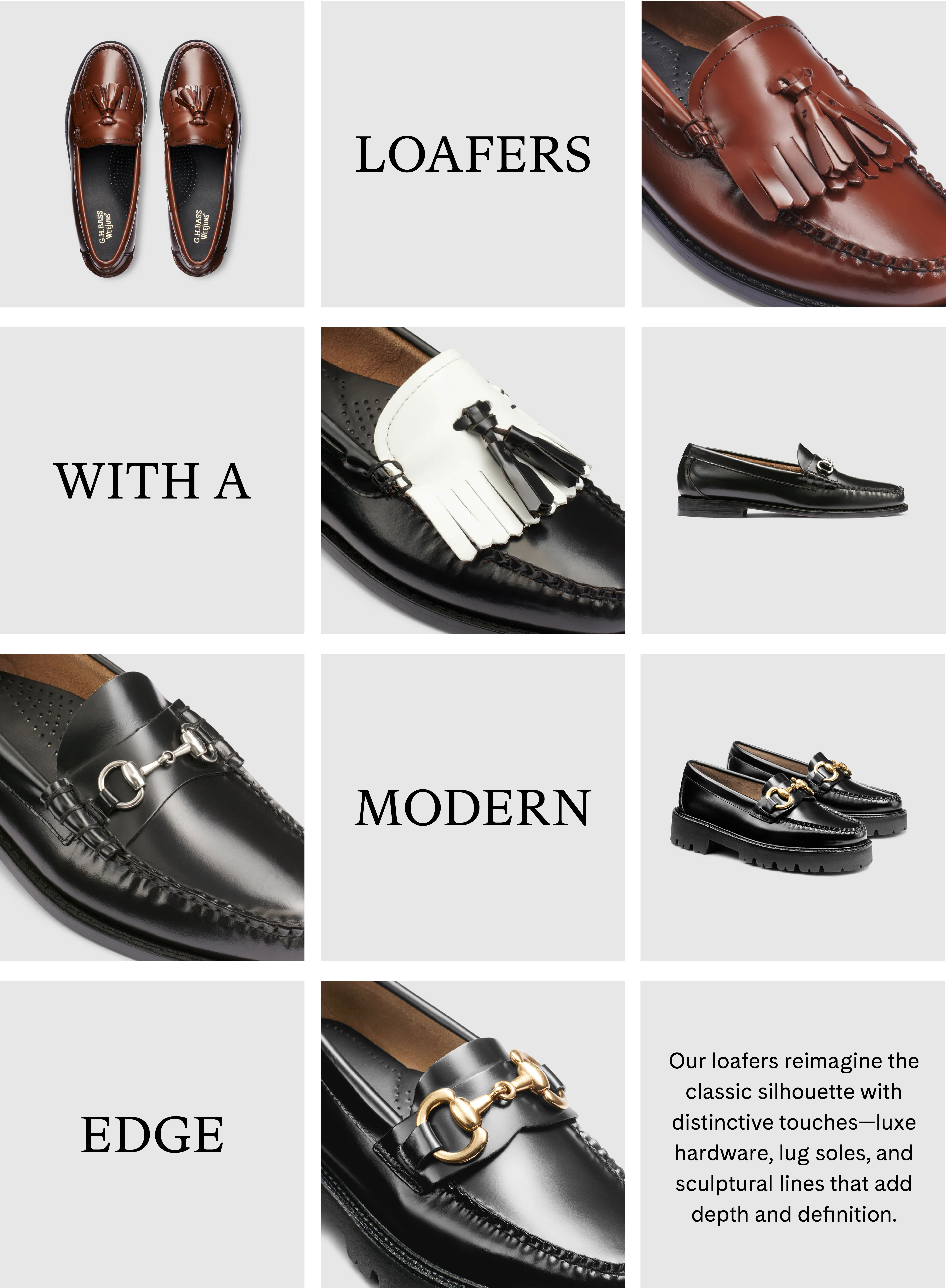 Loafers with a modern edge
