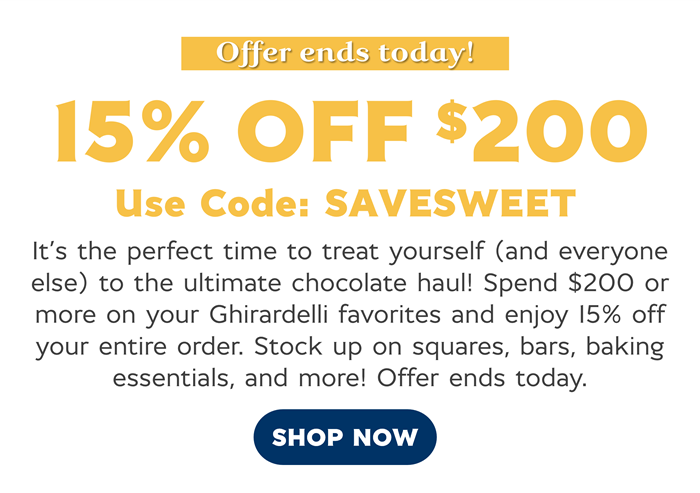 Use code: SAVESWEET