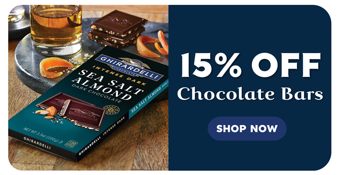15% Off Chocolate Bars