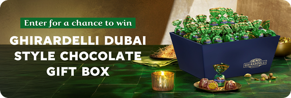 Enter for a Chance to Win Ghirardelli Dubai Style Chocolate Gift Box