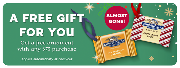 Free Ornament on Orders $75+