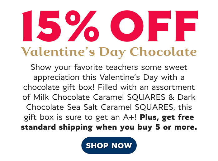 15% Off Valentine's Day Chocolate