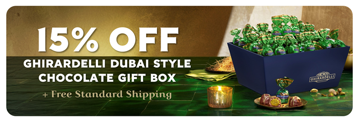 15% Off Ghirardelli Dubai Style Chocolate Gift Box