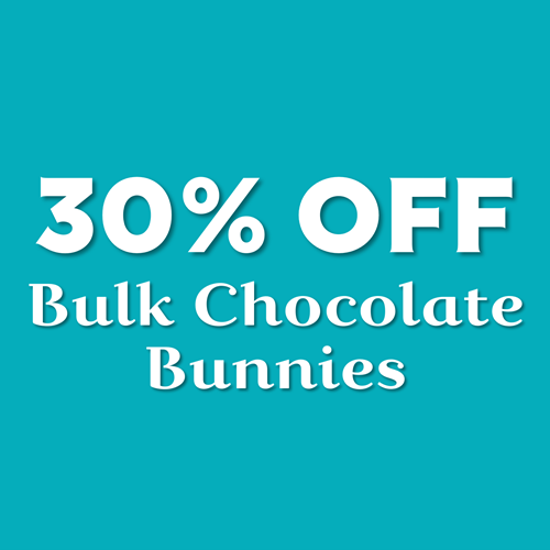 30% Off Bulk Chocolate Bunnies