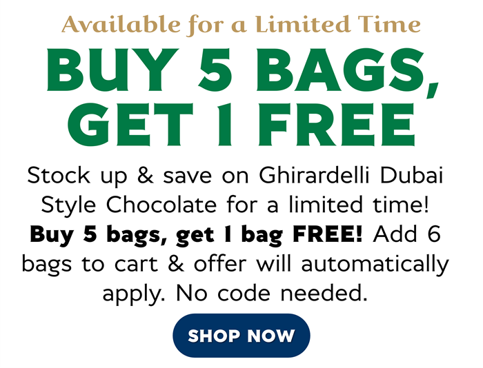 Buy 5 Bags, Get 1 Free