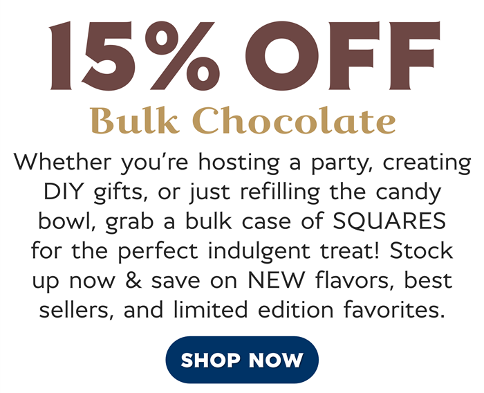 15 Off Bulk Chocolate