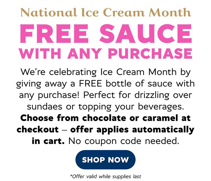 Free sauce with any purchase