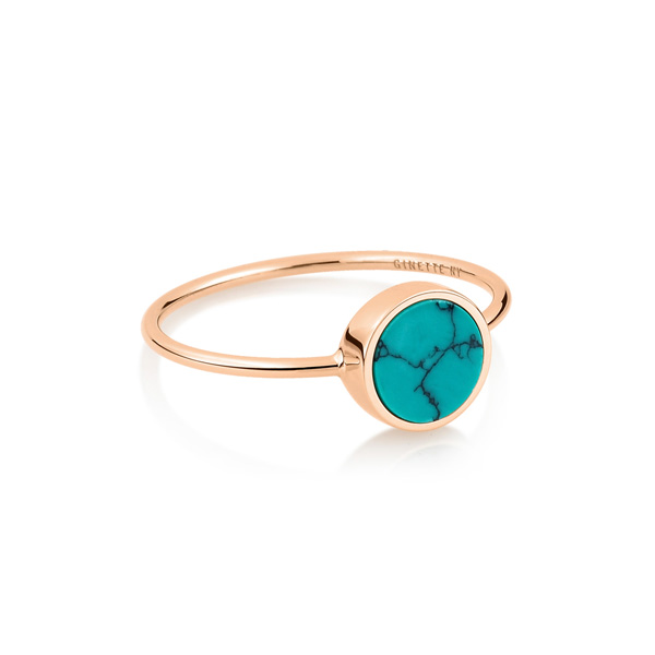 mini ever turquoise disc ring