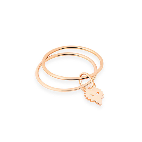 wolf double ring