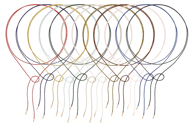 12 silk cords