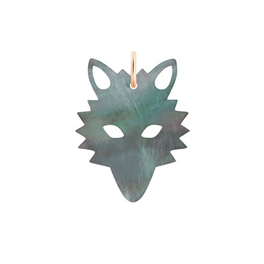 black mop wolf charm