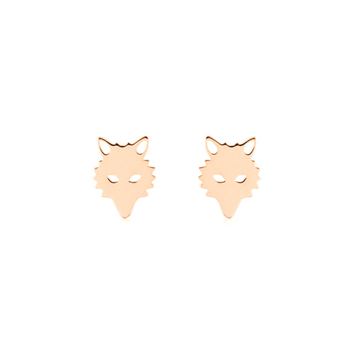 wolf earrings