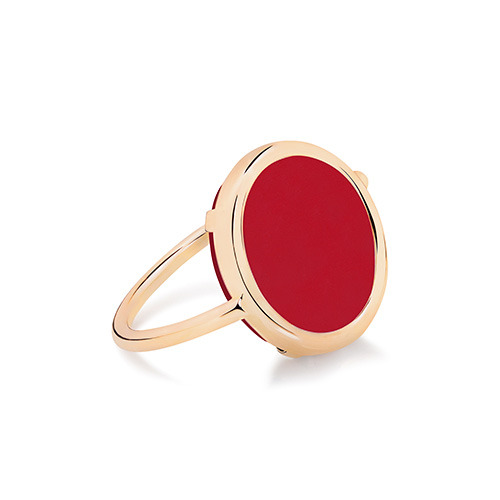 Baby coral disc ring