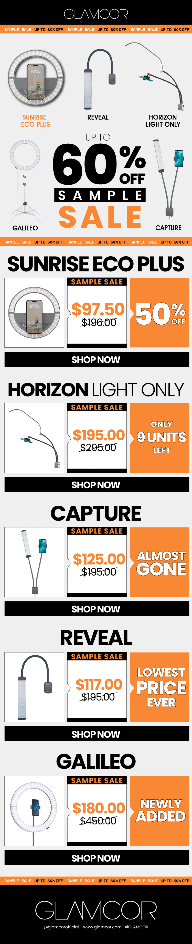 Sample Sale - Up to 60% OFF