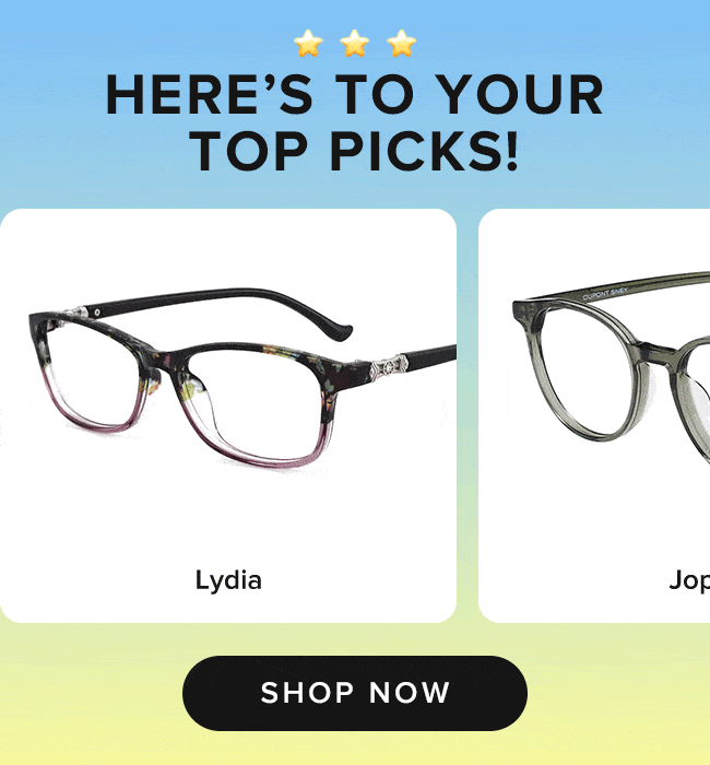 Here's to your top picks !