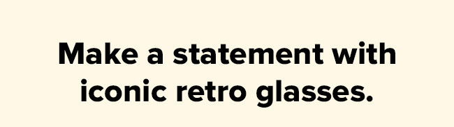 Retro glasses