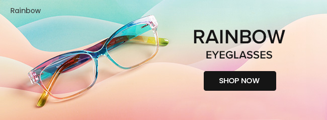 Rainbow eyeglasses