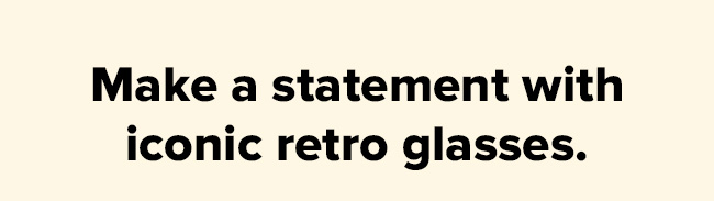 Retro glasses