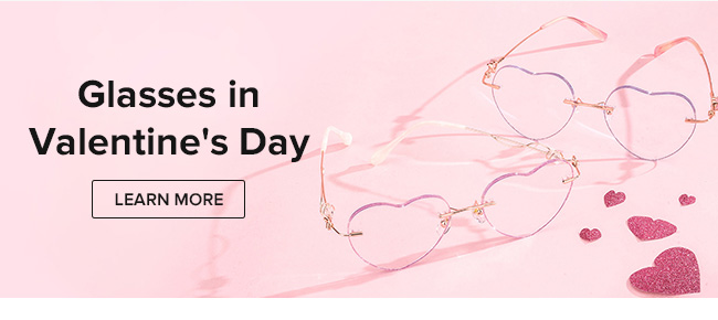 Glasses in Valentine's Day
