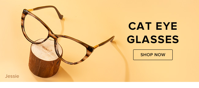 Cat eye glasses