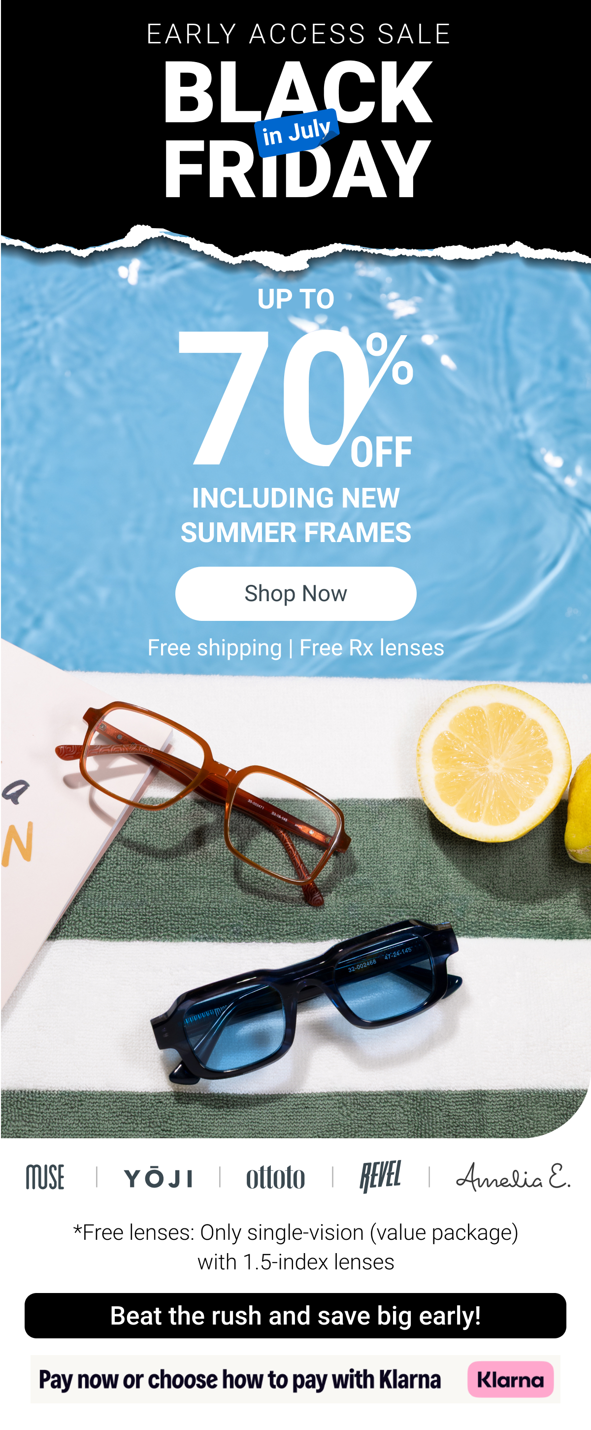 Up to 70% OFF glasses