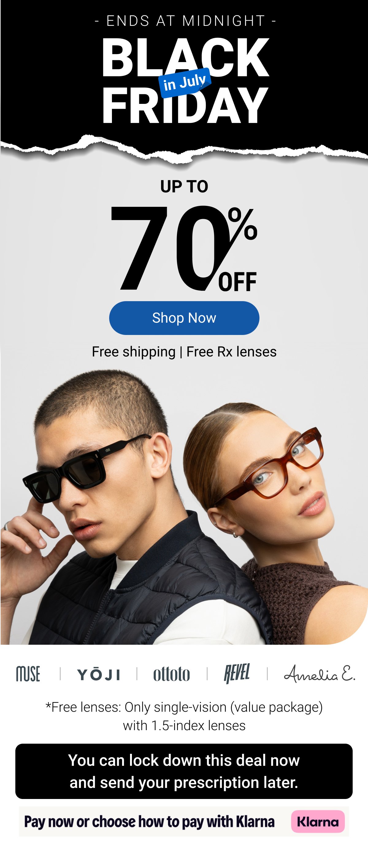 Up to 70% OFF glasses