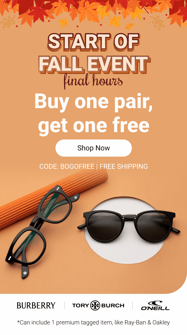 Buy one pair, get one FREE | Code: BOGOFREE