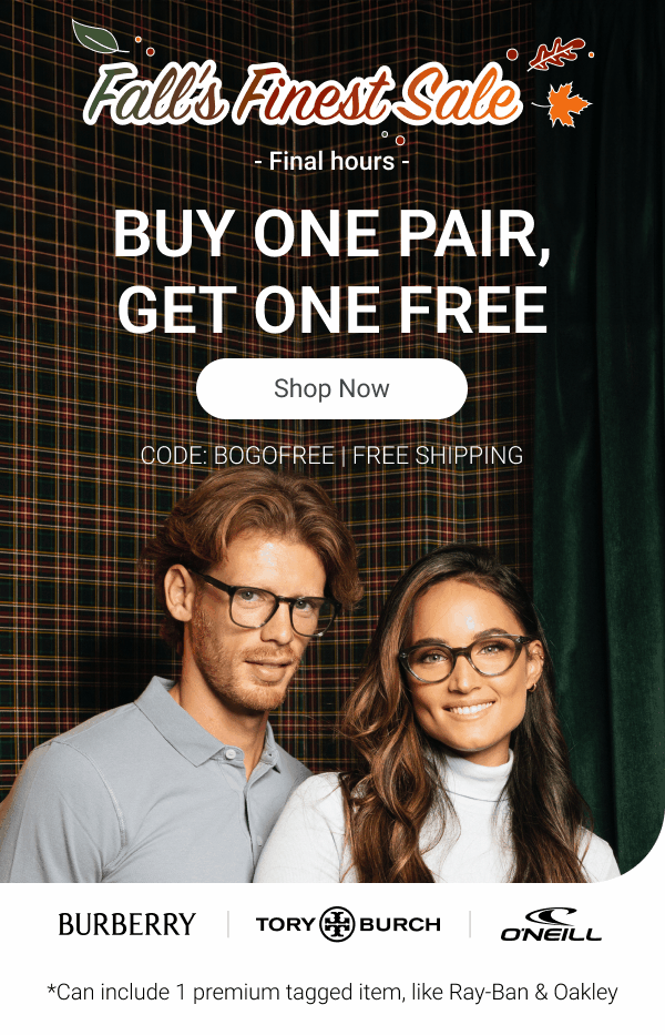 Buy one pair, get one FREE | Code: BOGOFREE